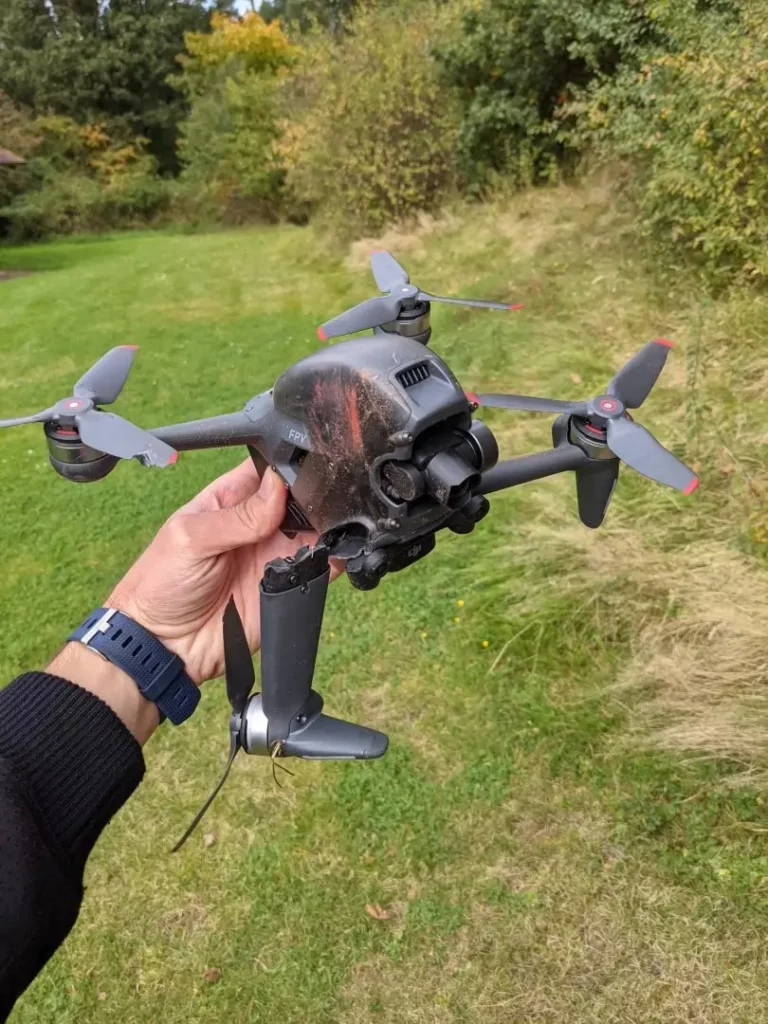 fpv drohne crash